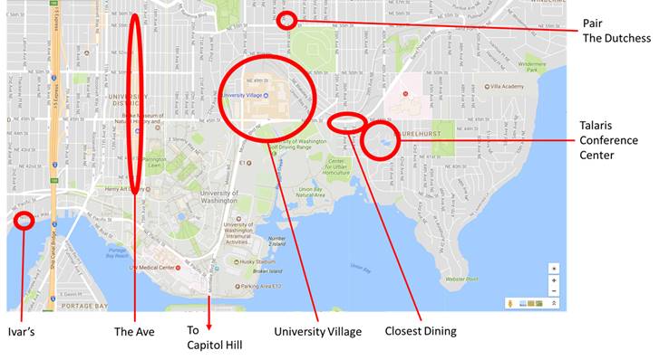 IISWC Guide to Dining and Nightlife Map